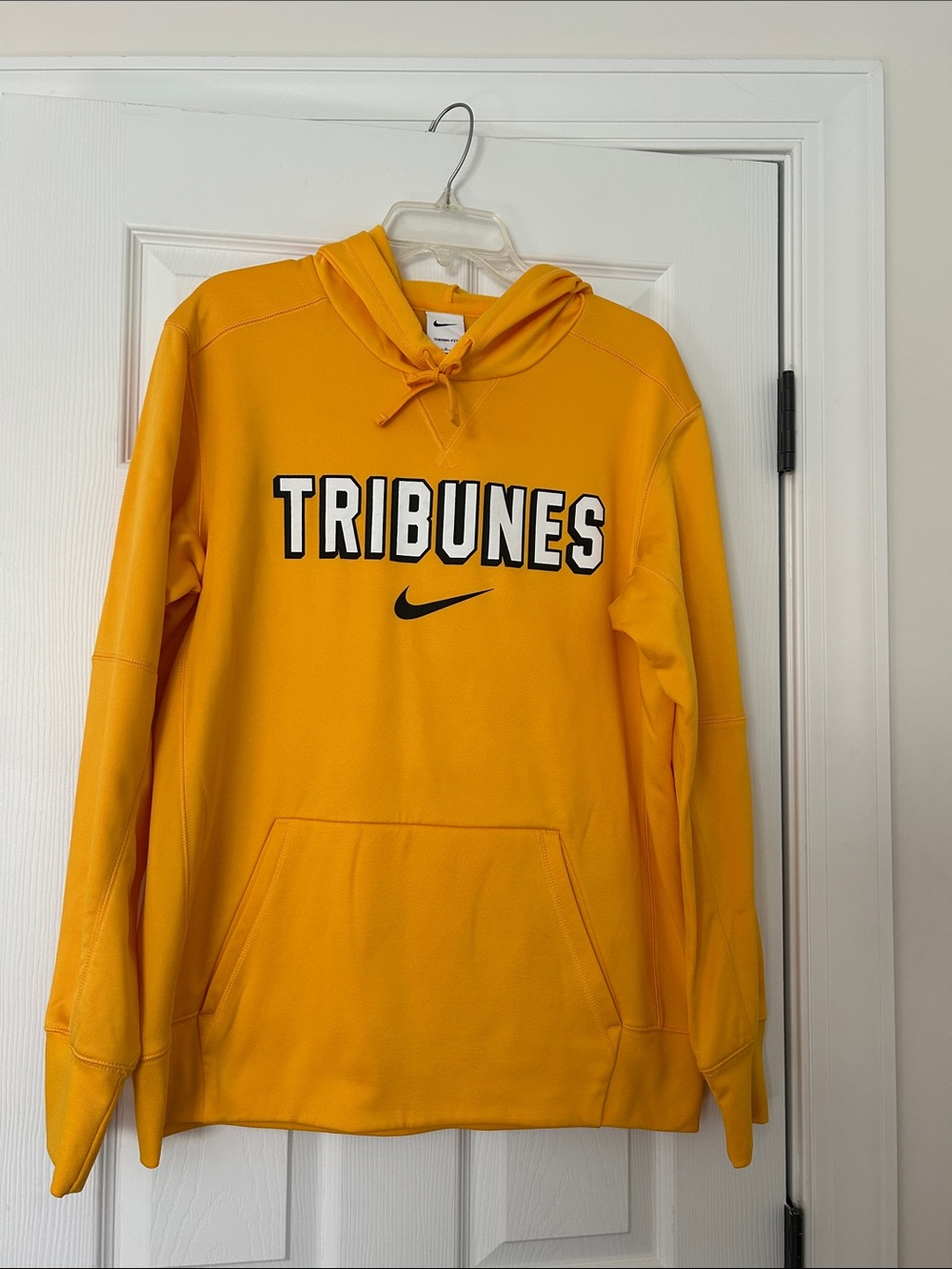 ⚡️Nike Yellow TRIBUNES Pullover Hoodie with Black Swoosh⚡️